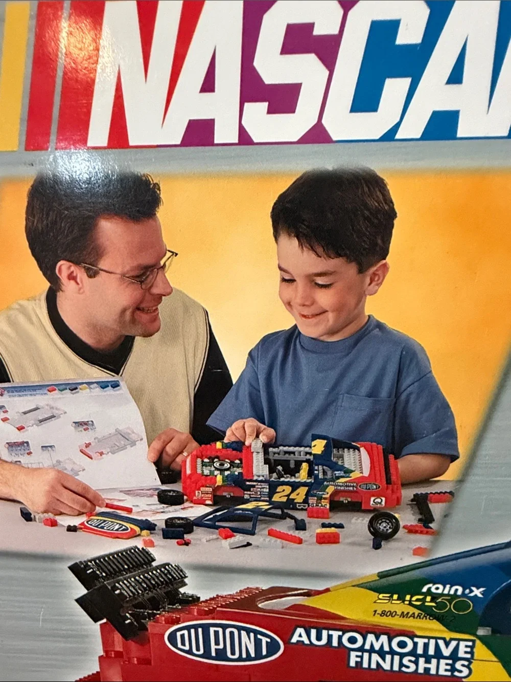 Nascar Jeff Gordon No.24 Mega Bloks Building Set - Blue, Red, Yellow